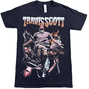 Travis Scott Black Graphic T-Shirt
